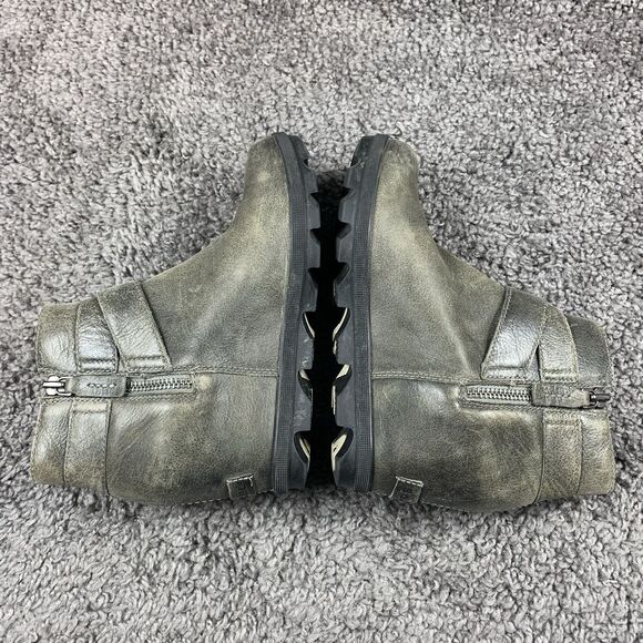 Sorel Boots Womens 7.5 Joan of Artic Wedge II Ankle Bootie Gray Wedge NL3360-052 - Picture 4 of 8